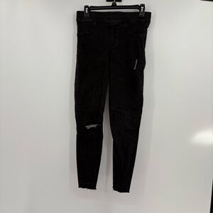 SPANX Chic Black Skinny Jeans with Released Hem – Size Medium